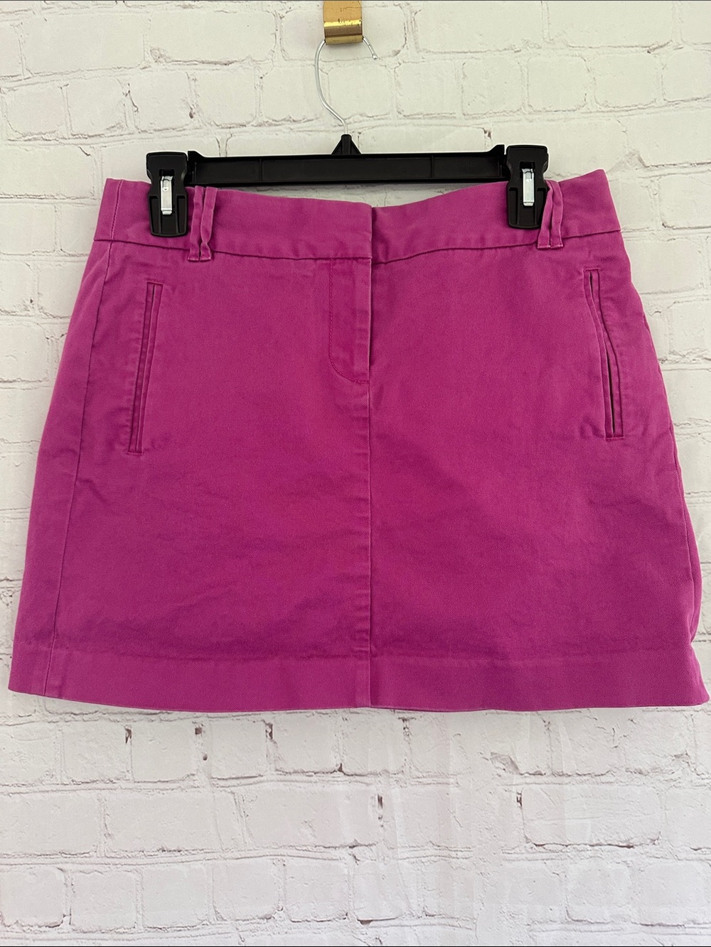J.Crew Women’s Fuchsia Cotton Chino Mini Skirt size 4